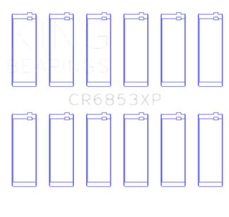 King Engine Bearings BMW S50B32 (Size +0.25) Performance Rod Bearing Set