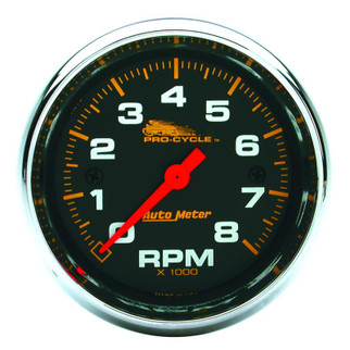 Autometer Pro-Cycle Gauge Speedometer 3 3/8in 160Mph Elec. Programmable White