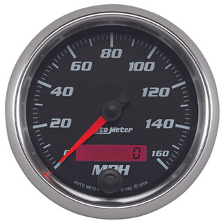 Autometer Pro-Cycle Gauge Speedometer 3 3/8in 160Mph Elec. Programmable Black