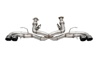 Corsa 2020-25 Corvette C8 3in Xtreme Cat-Back Exhaust 4.5in Black Quad Tips - Deletes stock AFMValve