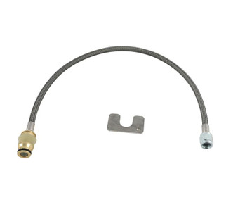 McLeod Steel Braided Qwik Disconnect Line 24in - Male To An4F