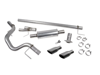 Roush 15-20 F-150 5.0L/3.5L/2.7L Black Tip Cat Back Exhaust