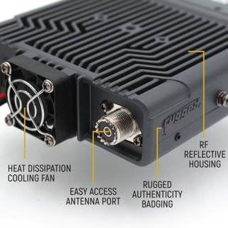 Rugged Radios Rambler G4 GMRS Band Mobile Radio with Stealth Antenna
