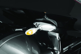 Kuryakyn Micro 1000 Clear Lens White/Amber Chrome