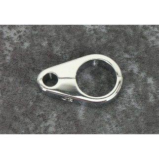 Bikers Choice 1 1/8 Inch Chrome Plain Clutch Cable Clamp