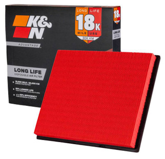 K&N Advantage Air Filter 18K Miles Jeep Grand Cherokee L6-4.0L F/I 91-99