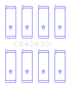 King Engine Bearings Toyota 1ZZ-FE Rod Bearing Set - Size STD