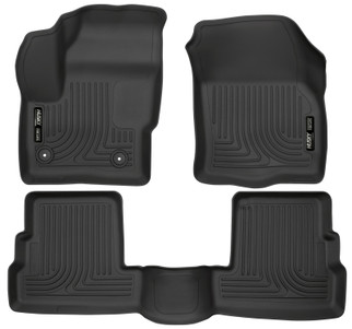 Husky Liners 2015 Lincoln MKC WeatherBeater Black Front & Second Seat Floor Liner