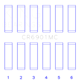 King Engine Bearings Ford Ecoboost 2.7L V6 Connecting Rod Bearing Set