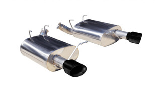 Corsa 2011-2014 Ford Mustang 3.7L V6 Black Sport Axle-Back Dual Rear Exhaust