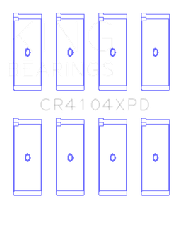 King Engine Bearings Audi ABB/ ABM/ ADP/ PP/ RN (Size 0.26) Connecting Rod Bearing Set