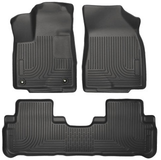 Husky Liners 14 Toyota Highlander Weatherbeater Black Front & 2nd Seat Floor Liners
