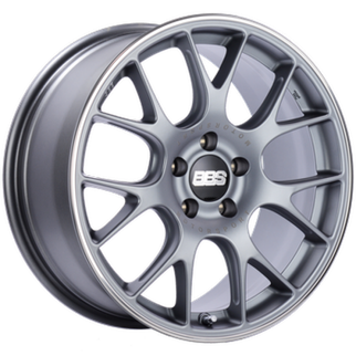 BBS CH-R 20x9 5x130 ET49 / 71.6 CB Satin Titanium Polished Rim Protector Wheel