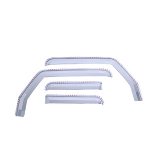 Putco 20-21 Jeep Gladiator JT/JL Element Chrome Window Visors (Set of 4)