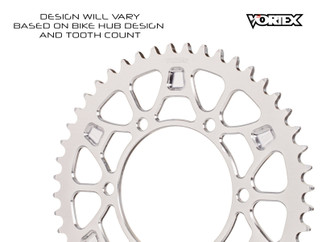 Vortex Racing V4 40 Tooth 420 Rear Sprocket - Silver