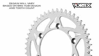 Vortex Racing 39 Tooth 520 Rear Sprocket - Silver