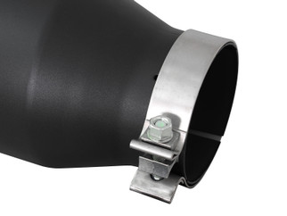 aFe Diesel Exhaust Tip Bolt On Black 4in Inlet x 6in Outlet x 15in