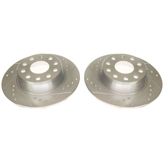 Power Stop 2019 Volkswagen Jetta Rear Evolution Drilled & Slotted Rotors - Pair
