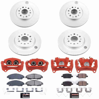 Power Stop 18-20 Buick Enclave Front and Rear Z23 Coated Kit w/Powder Coated Calipers