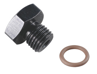 Fragola -16AN Port Plug 1 5/16-12 - Black