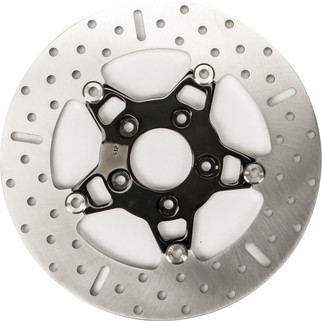 V-twin Street Rotor Fsd010blk Floating Chrome/black