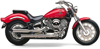 Blvd Slashcut Slip On Chrome Yam V-star 1100 99-05