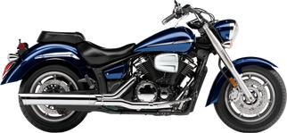 Slip On W/scalloped Tip Chrome Yam V-star 1300 07-18