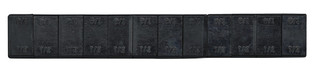Wheel Weights 1/4 Oz Black 12 Pcs/48 Strips/box