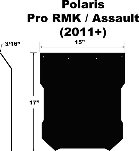 Snowflap  Polaris Pro Rmk/assault/axys 2011+
