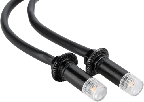 Tab Turn Signals Black W/clear Lens
