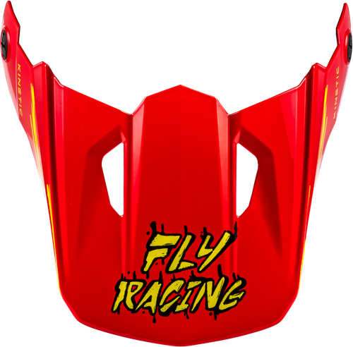 Yth Kinetic Surge Helmet Visor Black/red/yellow Ys-yl