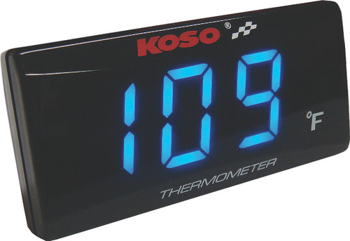 Super Slim Temperature Gauge Blue Display