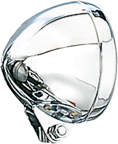 Bullet Spotlight Visor 4.5" Chrome Ea