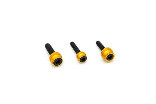 Chacho's Bolt Kit Gold M8 Eng Trans Prim Blk
