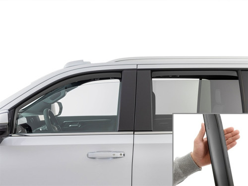 WeatherTech 21-26 Cadillac Escalade-ESV Front Rear Side Window Deflectors - Matte Blk