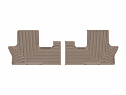 WeatherTech 24-26 Hyundai Santa Fe 2nd Row Rear All-Weather Floor Mats - Tan