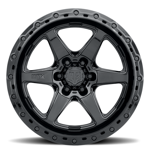MTX Spitfire 6 Gloss Black 18x9in / 6x139.7 BP / 0mm Offset / 106.1mm Bore