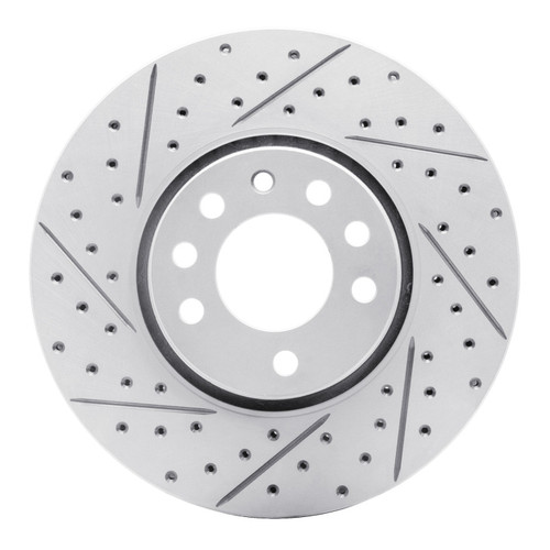 R1 03-11 Cadillac Bls (Mexico) Front Left Drilled & Slotted Geo-Carbon Rotor