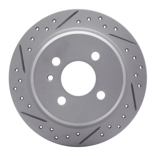 R1 84-91 BMW 325Ix Rear Left Drilled & Slotted Geo-Carbon Rotor