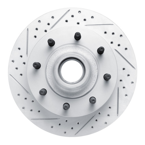 R1 99-02 Ford Excursion Front Left Drilled & Slotted Geo-Carbon Rotor