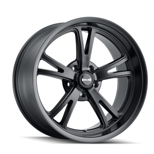 Ridler 606 22x10.5 / 5x120 BP / 40mm Offset / 72.62mm Hub Matte Black Wheel