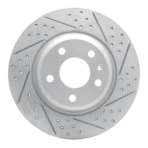 R1 08-25 Audi A4 (USA/Canada) Rear Right Drilled & Slotted Geo-Carbon Rotor