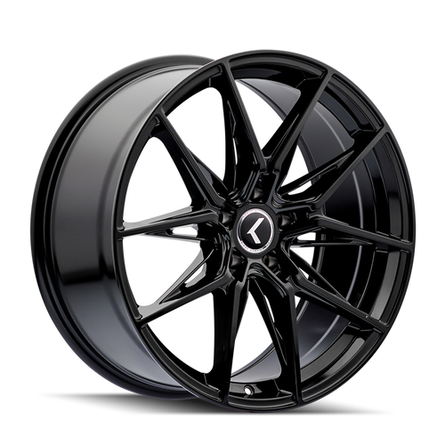 Kraze KR196 Evolve 18x8.5 / 5x112 BP / 40mm Offset / 66.56mm Hub Gloss Black Wheel
