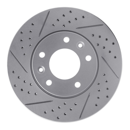 R1 03-05 Kia Sedona Front Right Drilled & Slotted Geo-Carbon Rotor