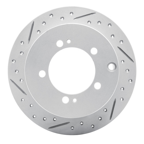 R1 94-07 Chrysler Sebring Rear Left Drilled & Slotted Geo-Carbon Rotor