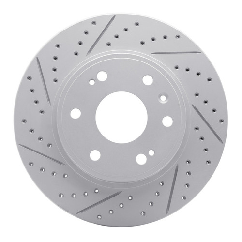 R1 09-20 Chevrolet Tahoe Front Right Drilled & Slotted Geo-Carbon Rotor