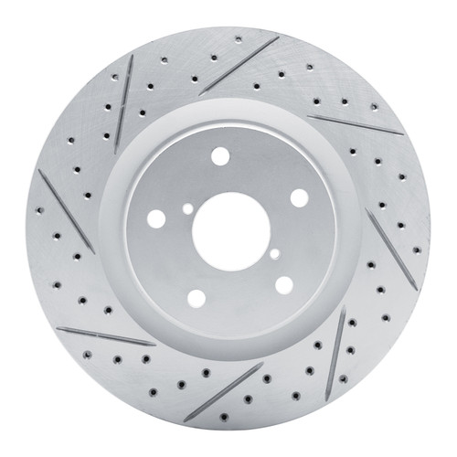 R1 20-25 Subaru WRX Front Left Drilled & Slotted Geo-Carbon Rotor