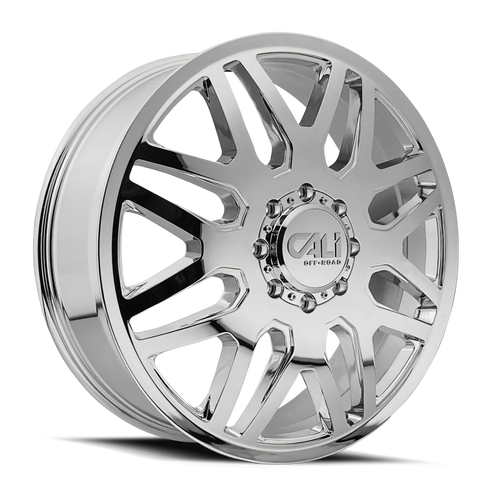 Cali Off-Road 9115D Invader Dually 22x8.25 / 8x200 BP / -192mm Offset / 142mm Hub Chrome Wheel
