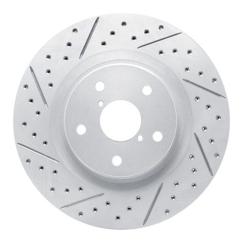 R1 19-24 Subaru Forester Front Left Drilled & Slotted Geo-Carbon Rotor