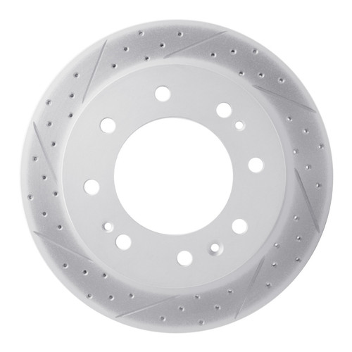 R1 11-25 Chevrolet Suburban 3500 Hd Front Right Drilled & Slotted Geo-Carbon Rotor